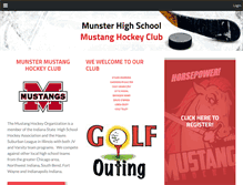 Tablet Screenshot of mustanghockeyclub.com